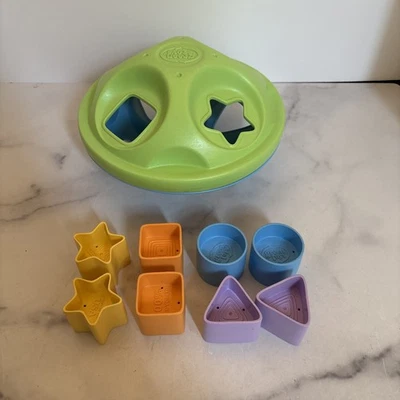 Green Toys Blue & Green Shape Sorter - Complete W/ 2 Of Each Shape & Color - Image 1 of 4