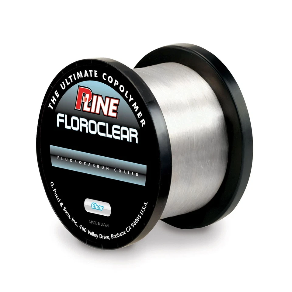 Línea de pesca transparente P-LINE Floroclear recubierta de fluorocarbono 15 lb/3000 yd (FCC-15) Foto 1 de 1