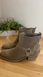 Sam Edelman Harness Stiefeletten Bellamie Damengröße 9 hellbraun Wildleder Bootie Schuhe - Bild 1 von 9