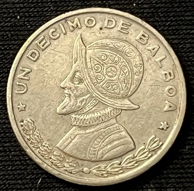 1961 1/10 Balboa 10 Centavos PANAMA Coin KM#24 .900 Silver One Year KM Nice Coin - Image 1 of 2