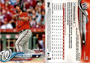 Anthony Rendon 2018 Topps Opening Day Baseball Card 109  Washington Nationals