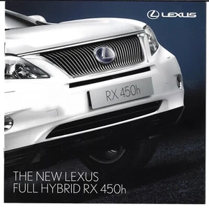 Lexus RX 450h 2009 UK Market Launch 8pp Sales Brochure - Picture 1 of 2