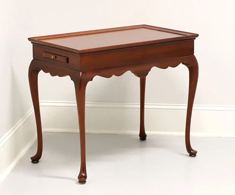 HICKORY FURNITURE Solid Mahogany Queen Anne Tea Table Cover