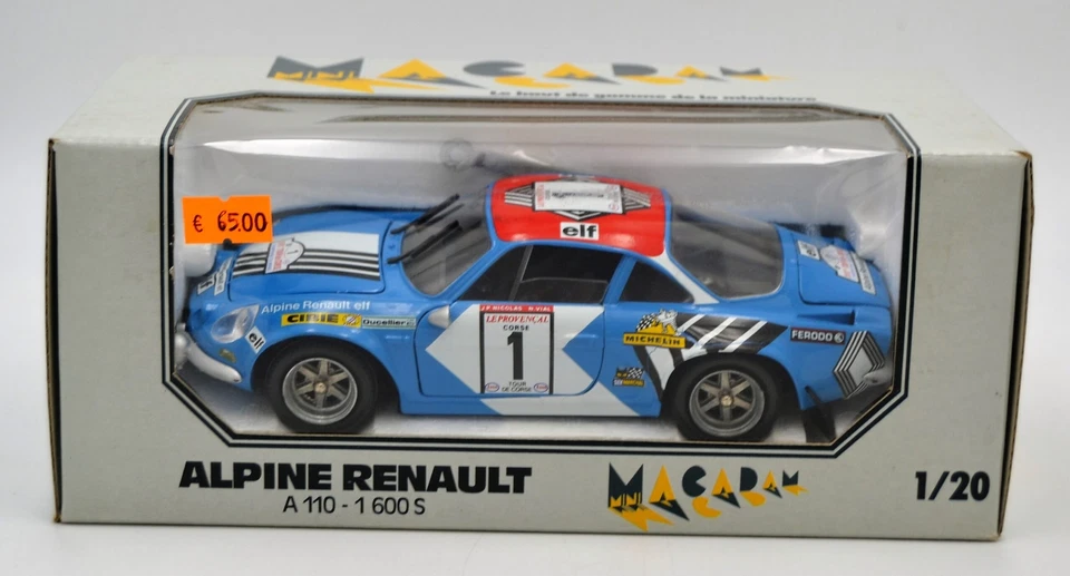 DIE CAST " ALPINE RENAULT A 110 - 1 600 S  " MACADAM 1/20 - Immagine 1 di 1