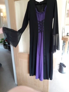 LADIES FANCY DRESS MEDIEVAL COSTUME DRESS SIZE L 14-16 EXCELLENT USED ONCE!!!! - Picture 1 of 4