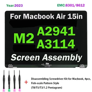 EE. UU. NUEVO LCD con cubierta superior para MacBook Air A2941/A3114 15" M2 plateado + sensor de luz - Imagen 1 de 8