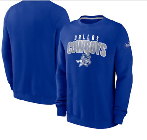 Dallas Cowboys Nike Rewind Club Pullover Sweatshirt - Royal