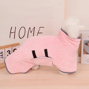 Dog Bathrobe Quick Drying Robe Super Absorbent Dog Towels for Drying Dogs Warm - Picture 1 of 15