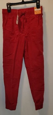 NUEVO CON ETIQUETAS NIÑOS TALLA 10, PANTALONES GYMBOREE GYMSTER ROJOS CON FORRO JERSEY Foto 1 de 4