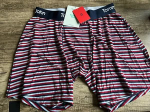 NEW Men’s Tommy John Second Skin Boxer Brief Underwear Real Teal Colorblock Sz S - Picture 1 of 5