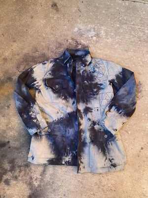 复古 60 年代 LL Bean 卡其色 4 口袋 SAFARI 夹克狩猎小冰染 BAWR — 第 1/4 张图片