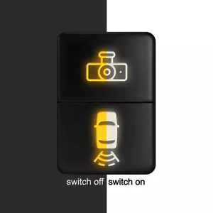 Dual LED Switch Replacement for Toyota - Dashcam and Rear Camera - 33x22mm - Picture 1 of 7