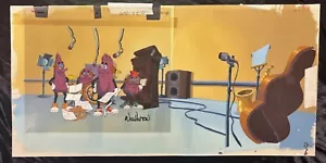 California Raisins original production background cel signed Will Vinton RARE - Picture 1 of 6