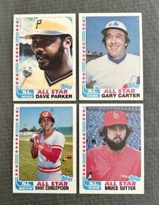 Dave Parker, Gary Carter, Dave Concepcion, Bruce Sutter Topps 1982 4 Card Lot - Picture 1 of 7