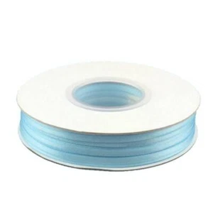 Narrow Blue Ribbon | Light Blue Satin Ribbon - 1/8in. - Double Faced - 100 Yds - Picture 1 of 1