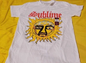 NUEVO CON ETIQUETAS Unisex Adulto Sublime Blanco con Sol Camiseta Talla Pequeña (34-36) - Imagen 1 de 1