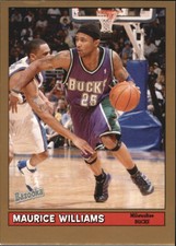 2005-06 Bazooka Gold Milwaukee Bucks Basketball Card #138 Maurice Williams