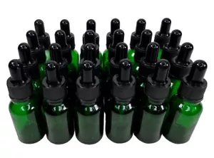 24 Vivaplex Green Glass Eye Dropper Bottle Pipette Ear Drop 15ml Aromatherapy - Picture 1 of 6