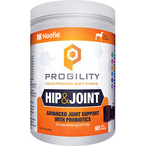 NOOTIE DOG PROGILITY MAX HIP & JOINT TURMERIC 90 COUNT  Free Shipping