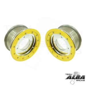 Banshee 350 Warrior Front Wheels Beadlock 10x5 4+1 4/156 Alba Racing PY 41 - Picture 1 of 3