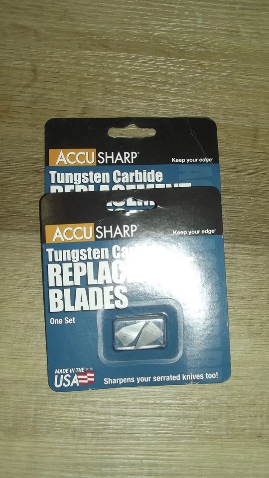  2PK FORTUNE PRODUCTS 003 ACCUSHARP ACCU KNIFE TOOL SHARPENER BLADES H36 - Image 1 of 1