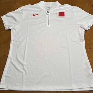 Women’s Nike Pro Elite Track & Field Bahrain Quarter Zip Short Sleeve CT0657-100 - Picture 1 of 6