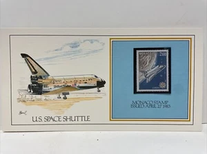 U.S. Space Shuttle FDC Monaco Stamp Issued: April 27 1983 - Picture 1 of 3