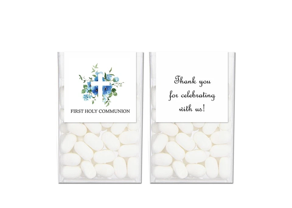 36 etiquetas adhesivas brillantes Tic Tac Primera Comunión para fiesta dulces Foto 1 de 1