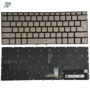 New North Europe Language For Lenovo Yoga C930 Backlit Laptop Gold Keyboard - Picture 1 of 4