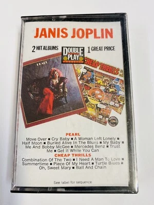 Janis Joplin Sealed RARE Cassette Tape Double Play Pearl/cheap Thrills 1982 - Image 1 of 3