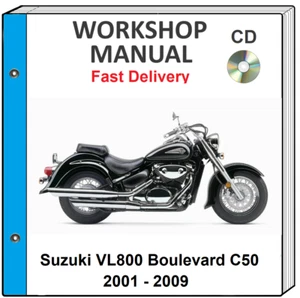 SUZUKI BOULEVARD C50 2003 2004 2006 2007 2008 2009 SERVICE REPAIR SHOP MANUAL CD - Picture 1 of 1