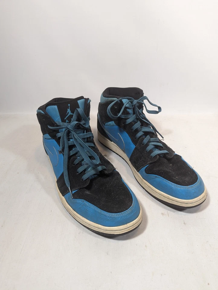 Nike Air Jordan 1 Retro Medio Oscuro Polvo Azul 554724-017 Hombres13 Foto 1 de 4