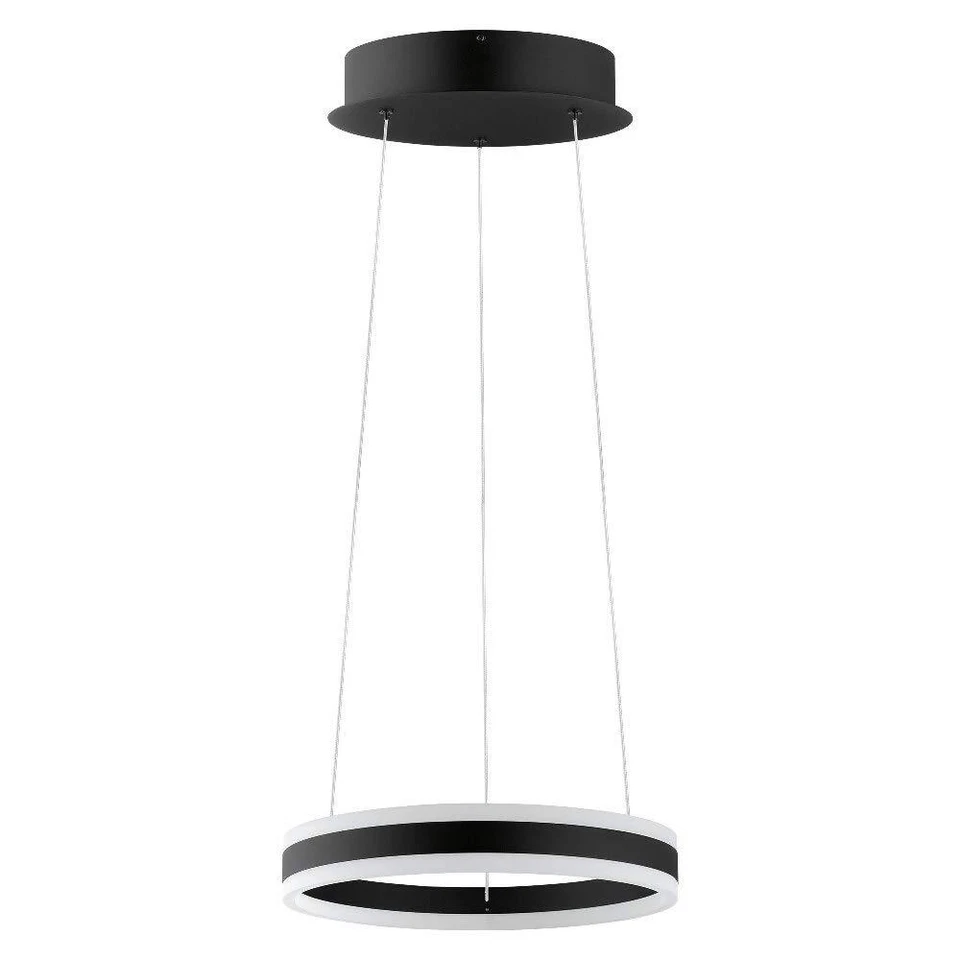 EGLO 2x17WLED Single Pendant w Black Finish & White Acrylic, 75.67x15.75x15.75, - Изображение 1 из 2