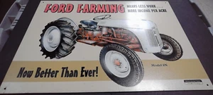 Ford Farm 8N Blechschild Bauernhof Traktor Garage Shop Bar Wanddeko 16x12 - Bild 1 von 2