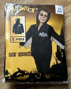 Kids Halloween BAT HOODIE Costume - 1 Piece 2-4 Years - Picture 1 of 1