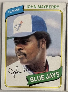 JOHN MAYBERRY Toronto Blue Jays # 643 1980 Topps MLB Baseball Collector Card - Picture 1 of 2