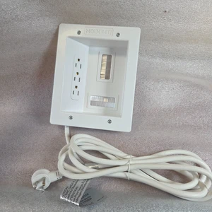 Mount-It Correttore via cavo TV da parete SOLO tripla presa - Foto 1 di 3