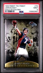 1999 Topps Team Finest Football John Elway Gold #149/250 #T6 Broncos PSA 9 - Bild 1 von 2