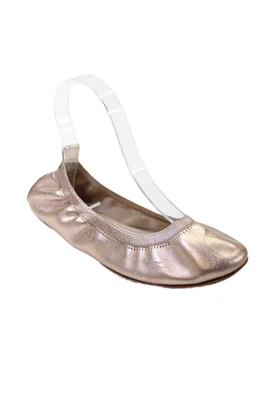 Yosi Samra Girls Slip On Ballet Flats Shoes Metallic Rose Size 4 - Image 1 of 4