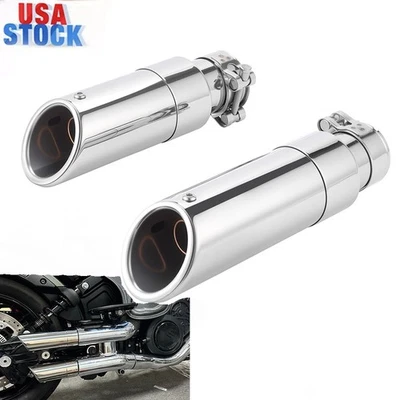 Shorty GP Exhaust Slip On Pipes For Indian Scout Sixty Rogue Bobber 2015-2024 25 Foto 1 de 4