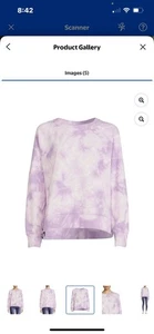 Time & Tru Mujer Moda Tie-Dye Raglán Sudadera XL (16-18) Púrpura Tie-Dye - Imagen 1 de 3