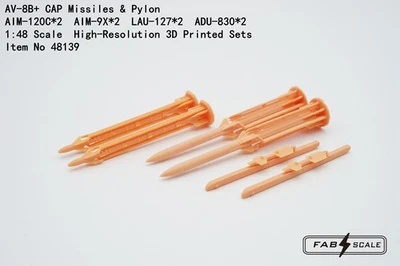 FAB FA48139 1/48 AV-8B+ CAP Missiles&Pylon 3D Printed Set - Image 1 of 4