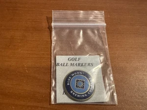 Coors Blue Moon Brewing Golf Ball Marker, Hand Crafted from a Bottle Cap - Picture 1 of 1