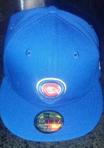 New Era 59Fifty Blue Chicago Cubs 2016 World Series Fitted Cap Size 7 1/2 - Picture 1 of 10