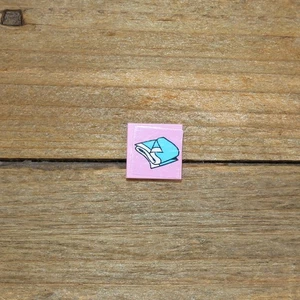 LEGO 3068 3068pb142 Tile Pink Decorated Sticker Folded Blanket Friends Set 41314 - Picture 1 of 2