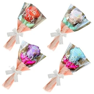 Mother's Day Foil Balloons Set- 4 Color Flower Balloons for Mom Red Pink Blue - Picture 1 of 8