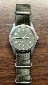 Hamilton Khaki 9415A Green Dial Manual Winding USED - Picture 1 of 4