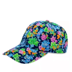 Neu Lilly Pulitzer Disney Mickey Run Around Mütze Kappe blau Minnie Daisy Castle - Bild 1 von 12