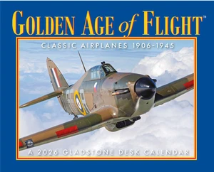 2026 Golden Age of Flight Boxed Desk Calendar – Daily Tear-Off Aviation Calendar - Picture 1 of 5