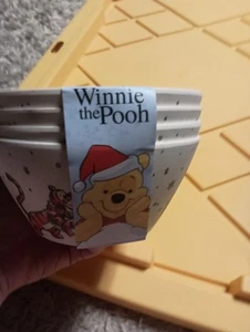 Disney Winnie The Pooh And Friends Ciotole di Bambù Eco Friendly Natale NUOVE - Foto 1 di 5